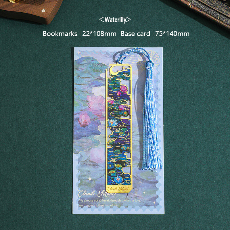 Exquisite Retro Flower Tassel Pendant Shape Book Marks Originality Student Reading Stationery School Supplies Reading Book Clip