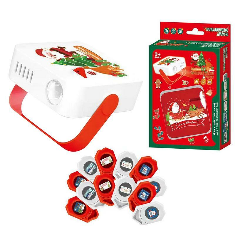 Bożonarodzeniowy projektor latarka dla dzieci latarka bożonarodzeniowy projektor Świętego Mikołaja choinka świąteczna lampa projektorowa slajdów