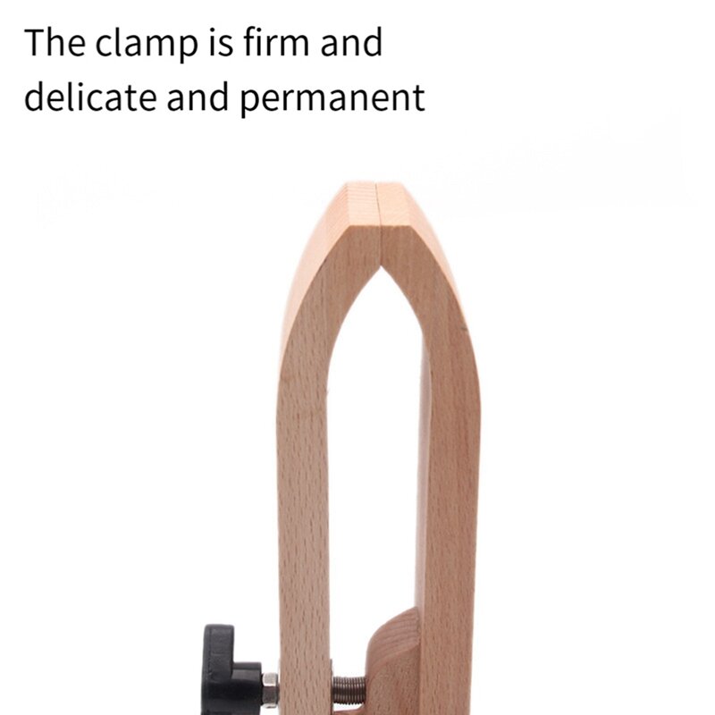 Hand-Sewn Wood Clamp Adjustable Clamping Table Top Rotating Foldable Leather Suture Fixing Frame Durable Easy Install