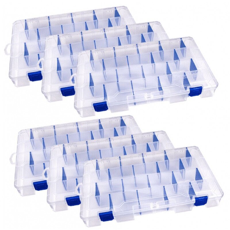 Flambeau Outdoors, 5007WE, 5007 Tuff Tainer,  36 Compartments, 6 Pack, Plastic, Fishing Tackle Box