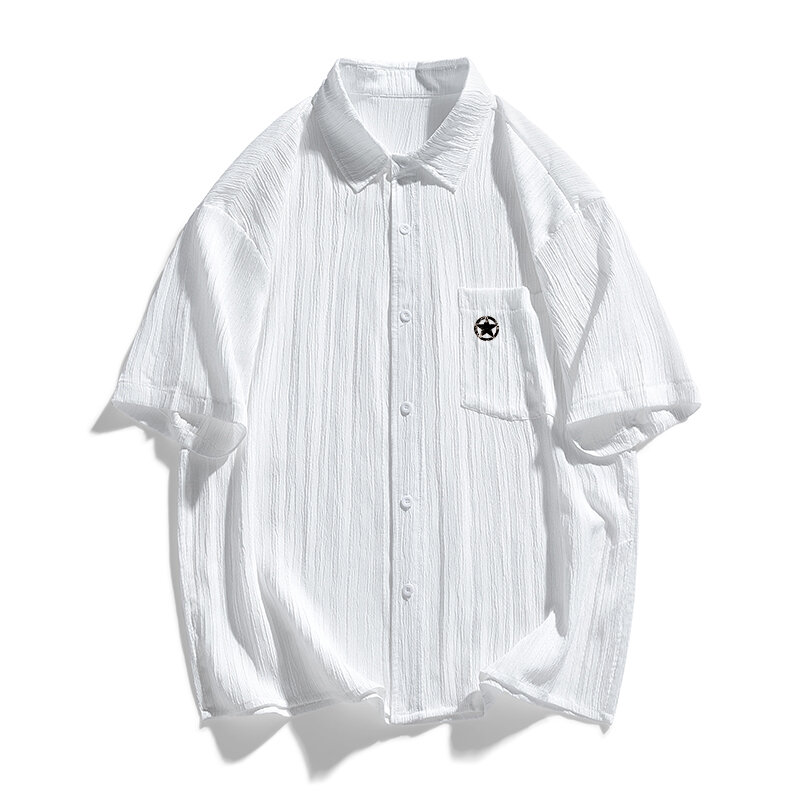 Comfortabel Shirt Voor Heren Casual Ademend All-Mach Heren Shirt Ster Shirt