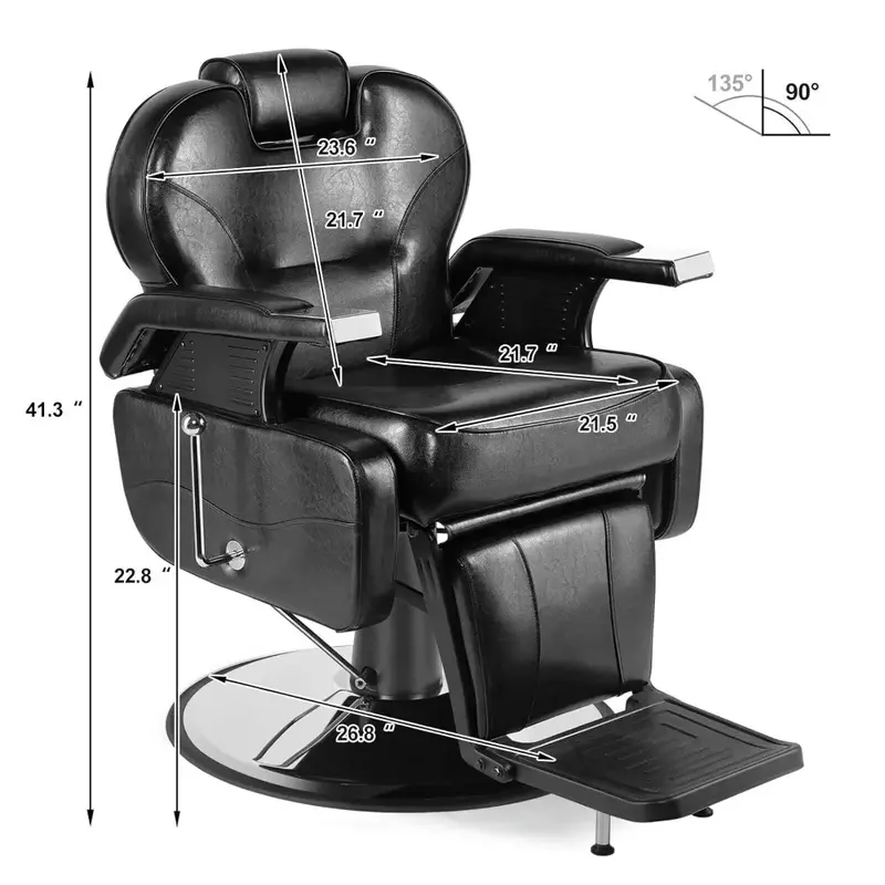 Uniwersalny hydrauliczny fotel fryzjerski Salon kosmetyczny do salonu kosmetycznego, sprzęt kosmetyczny Spa dla stylistów fryzjerskich