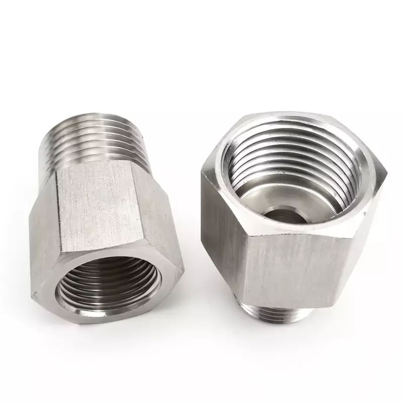 1/8" 1/4" 3/8" 1/2" 3/4" BSP Female To Male Thread 304 Stainless Steel Pipe Fitting High Pressure Resistant Connector Adapter