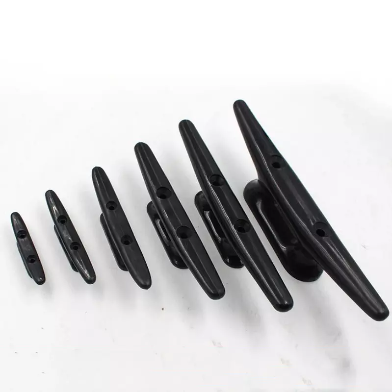 3/4/5/6/8/10” Nylon Plastic Low Flat Cleat Open Base cleat Marine Boat Yacht Deck Line Rope Tie Boat Hardware Accessories