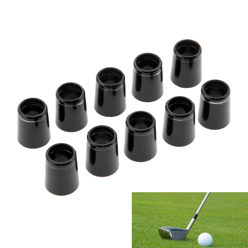 gohantee 10 Pcs/Lot Golf Club Ferrules For 0.370 Inch Tip Irons Shaft 9.3*16*13.6mm Golf Accessories Sleeve Ferrule Replacements