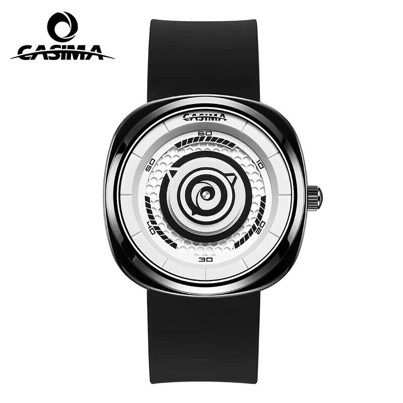 Reloj de pulsera de cuarzo para hombre y mujer, resistente al agua, estilo Simple, moda, esfera creativa, Unisex, reloj de pulsera con puntero único