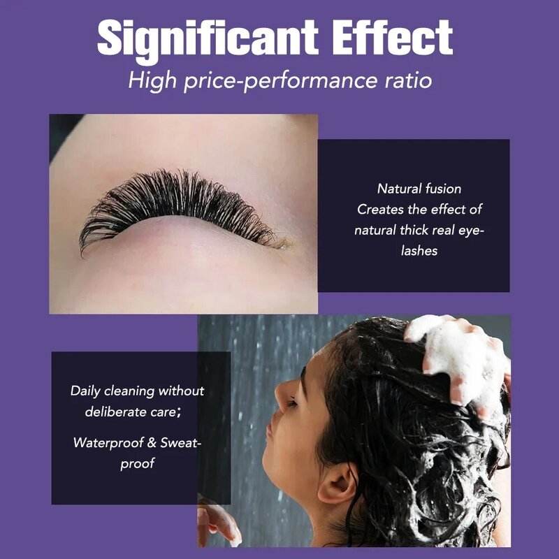 SUMFORMI New Glue for Eyelash Extension 0.5s Dry Thin Black Lash Glue Low Odor Eyelashes Glue Waterproof Lash Extension Supplies