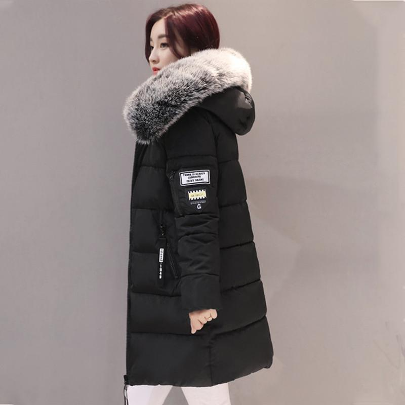 High quality winter mid length down jacket casual women's down jacket outdoor slim down jacket plus size S~3XL