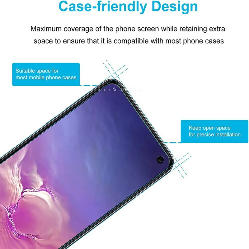 4 buah kaca pelindung layar untuk Samsung Galaxy S10e G970 kaca Tempered pelindung cakupan penuh pada Film A2 core gratis pengiriman