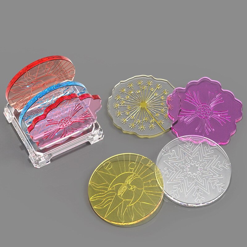 Nieregularny wzór kwiatowy UV kryształowa żywica epoksydowa formy DIY silikonowe formy