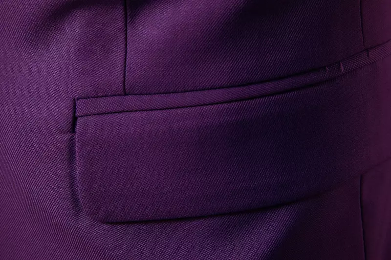Blazer violet slim fit imbibé d'un bouton pour hommes, veste de smoking d'affaires, costume de mariage, zones me Mariage, 6XL, printemps, nouveau, 2023