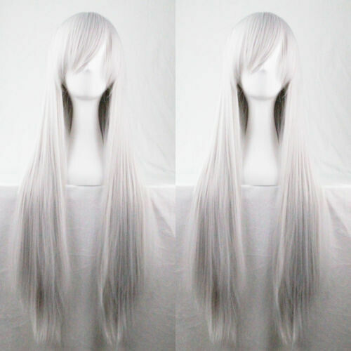 Женский парик для косплея, длинный прямой парик из аниме «волосы», 80 см
