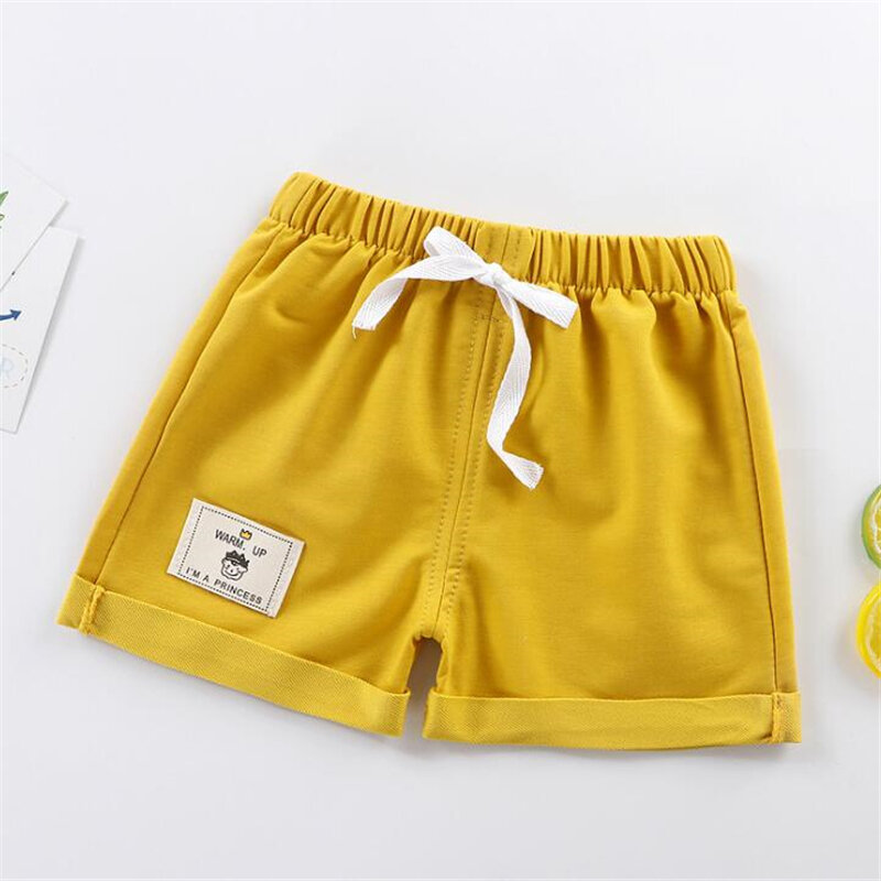 Pantalones cortos para bebé recién nacido de 12M a 5T, informales, sólidos, Verano