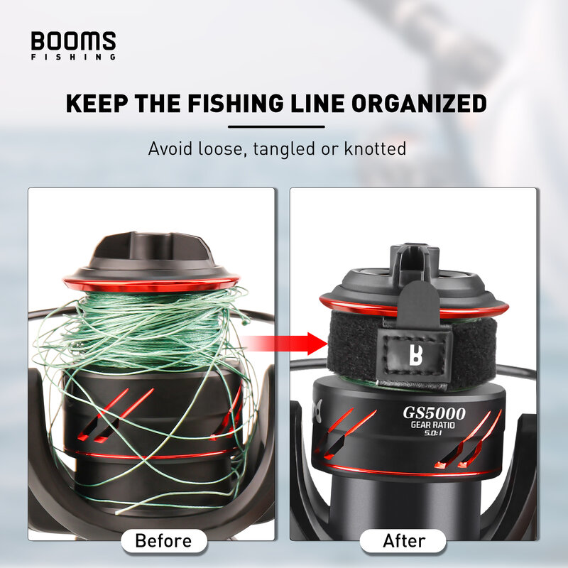 Booms Fishing SB1 1-4Pcs Spinning Reel Protect Cover High Quality Polyester Line Cup Preservation Case Fishing Reels Accessories