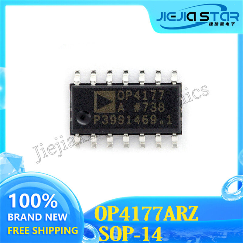 Chip amplificador de 5 piezas OP4177, OP4177A, OP4177AR, OP4177ARZ Quad, 100% nuevo, Original, electrónica SOP-14
