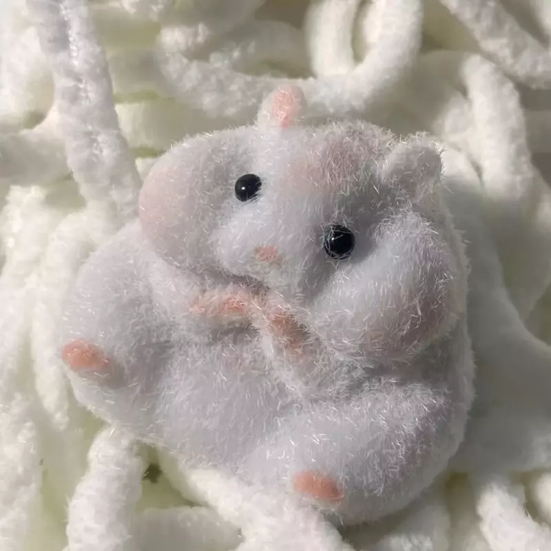 Taba mainan Squishy mainan Mochi silikon tembus pandang lucu Hamster buatan tangan mainan Squishy Tabby Hamster stres pelepas tangan santai hadiah
