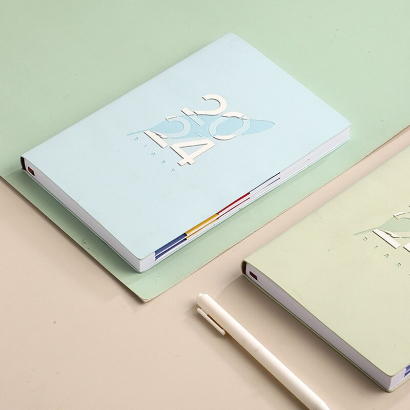 Azul Durável Planejador Diário Notebook, Fácil de Usar Diários, Presente De Natal, Presente De Aniversário, A5 Diários, A5 Diário, 2024