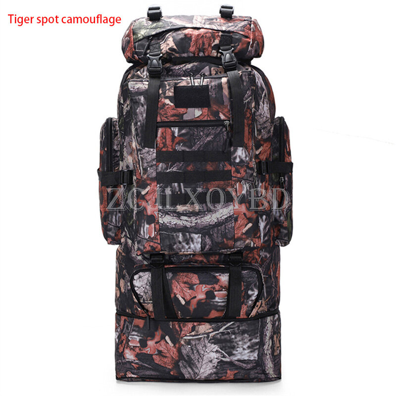 Туристический Камуфляжный Рюкзак, Военная Тактическая уличная сумка для альпинизма, 100 л