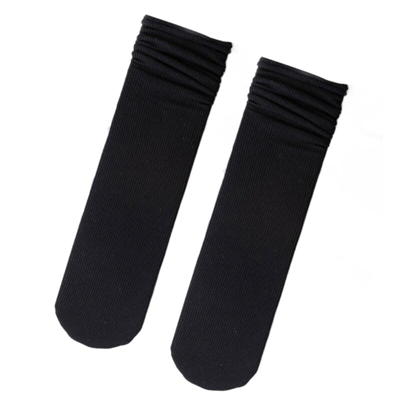 E15E Dames Japanse stijl katoen Casual Sokken Ademend Stretch Lente Zomer Ijs Zijde Slouch Scrunch Middenbuis Sokken