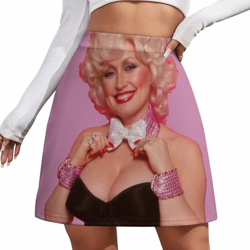 Mini jupe Kpop pour femme, Bunny Dolly Parton