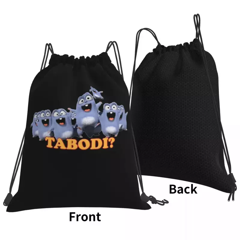 Grizzy And The Lemmings Tabodi Backpacks Drawstring Bags Drawstring Bundle Pocket Sports Bag Book Bags For Travel Students