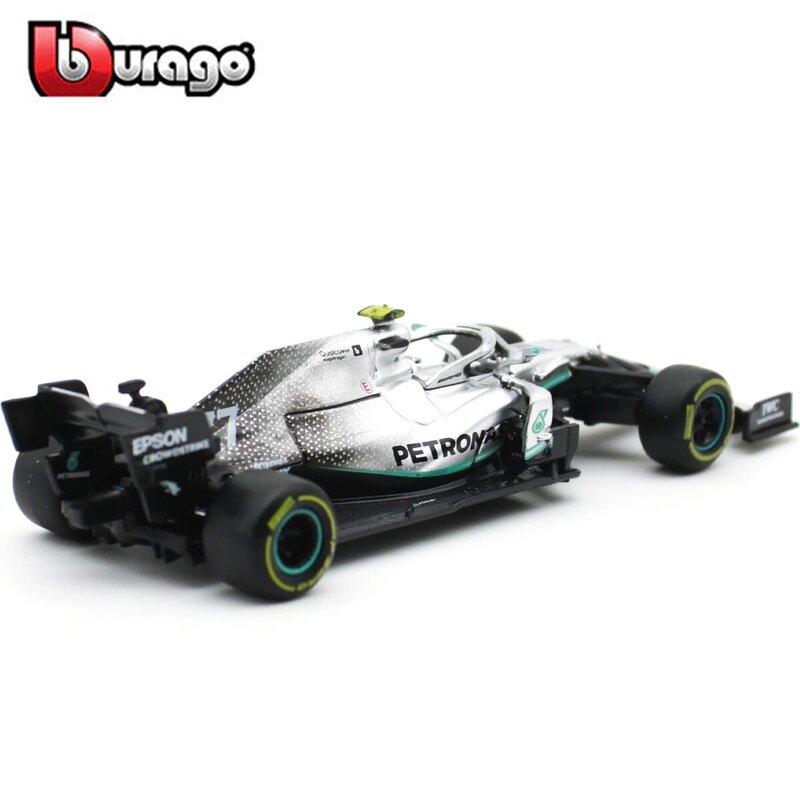 Bburago-vehículo de aleación de lujo modelo Mercedes F1 W10 EQ Power + 2019, juguete de colección, regalo, 1:43, 2019