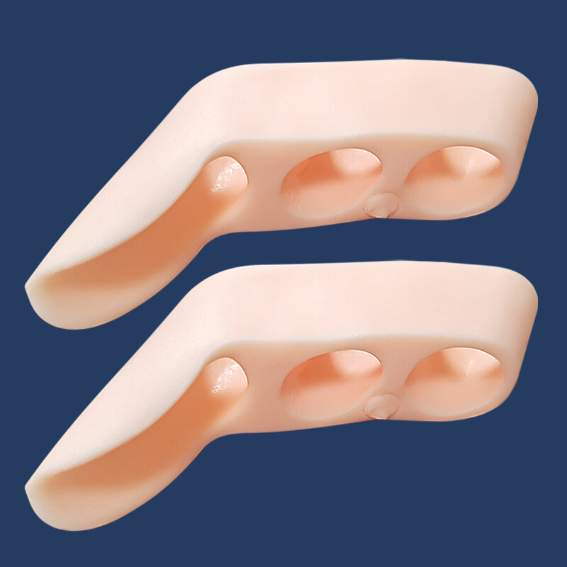 Unisex Sebs drei Loch kleine Zehen interne geteilte Zehen Überlappung schutz Daumen externe Separator Korrektur Anti-Verschleiß
