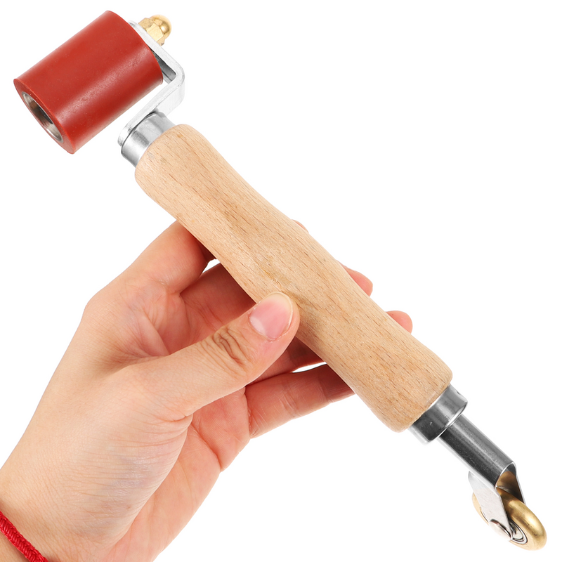 Seam Roller Wooden Handle Pressing Roller Quilting Wallpaper Roller Tool Hand Tool