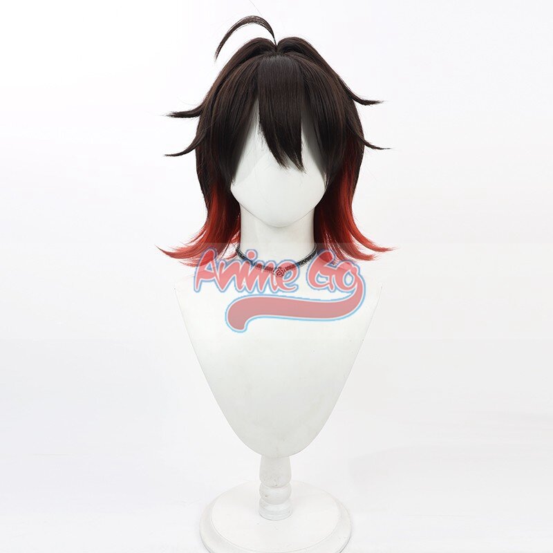 Perruque de cosplay de jeu Genshin Impact, perruques de cheveux dégradés, accessoire C08988