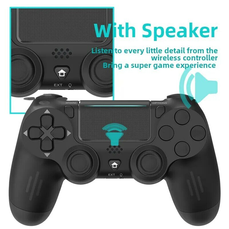DATA FROG Bluetooth-Compatible Game Controller for PS4/Slim/Pro Wireless Gamepad For PC Dual Vibration Joystick For IOS/Android