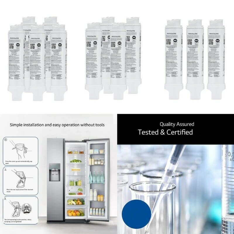 Filtro de água ativado por carbono para geladeira, freezer, adequado para FPBS2777R0 FPBC2277RF EPTWFU01C 4562222 012505454226