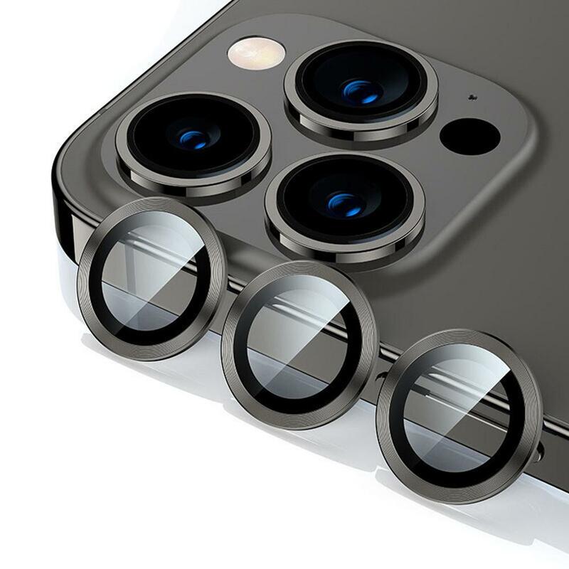 Protecteur d'appareil photo pour IPhone 15 Pro Max, verre d'objectif métallique, protecteur d'écran en verre du Guatemala, couvercle d'appareil photo individuel en métal I4A4