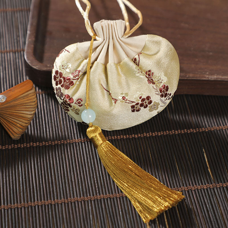Dragon Festival Mugwort Leaf and Blessing Bags Sachets Ancient Style Sachets Bags Hanfu and Portable Pendants