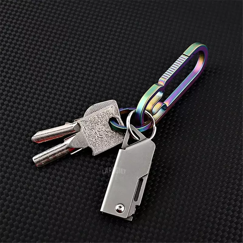 Edelstahl Mini Tasche Klappmesser scharf auspacken Liefer messer Schlüssel anhänger Anhänger Handwerkzeug tragbares Outdoor-Messer