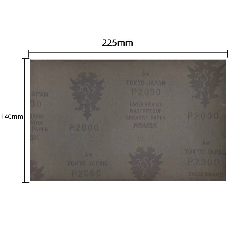 KOVAX Japan oryginalna papier ścierny wody 1500 siatka 2000 powierzchni okularu polerowanie szlifowania na sucho i na mokro