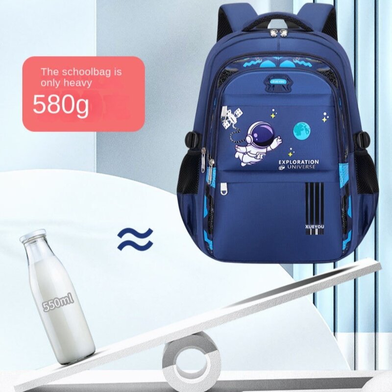 Детский водонепроницаемый рюкзак с принтом, вместительная ортопедическая школьная сумка с принтом, подарок для детей