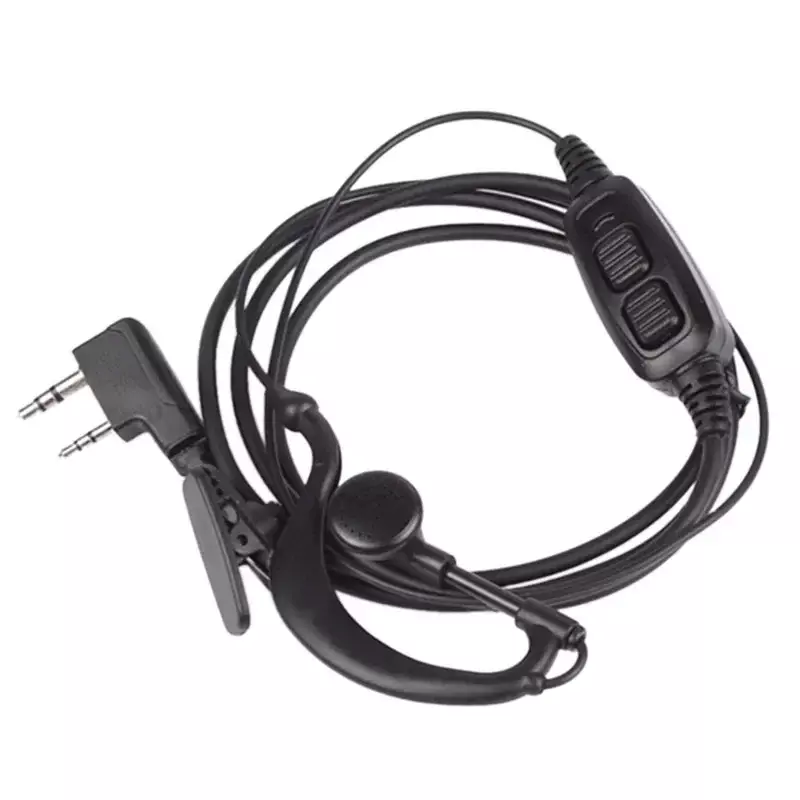 BAOFENG-auriculares PTT duales con micrófono, accesorios para uv-82, para radio de 2 vías, UV 82, UV82L, UV-89