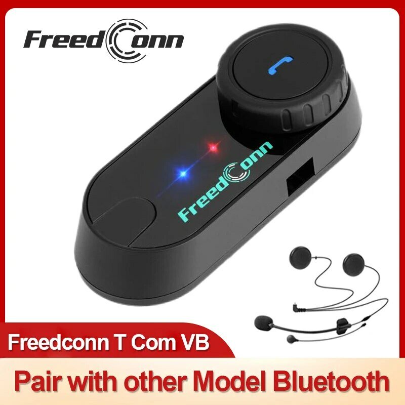 Freedconn Zestaw słuchawkowy do kasku motocyklowego Stereo Bluetooth Zestaw głośnomówiący Bezprzewodowa komunikacja Domofon Współczynnik muzyki 6 kierowców