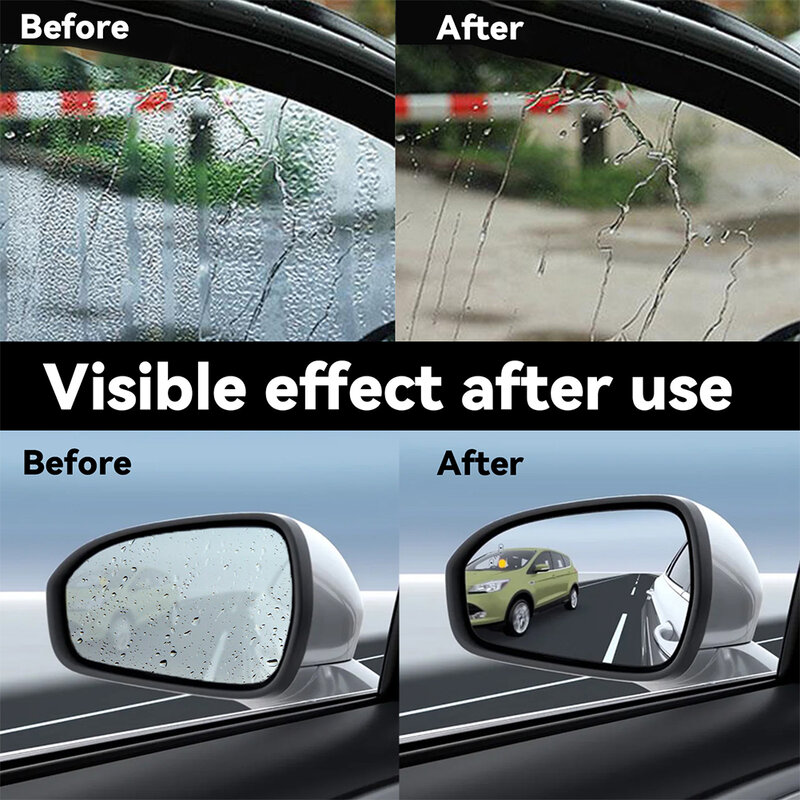 Semprotan Anti kabut, lapisan kaca jendela mobil Anti kabut tahan hujan agen pelapis kaca otomatis tahan air tahan hujan