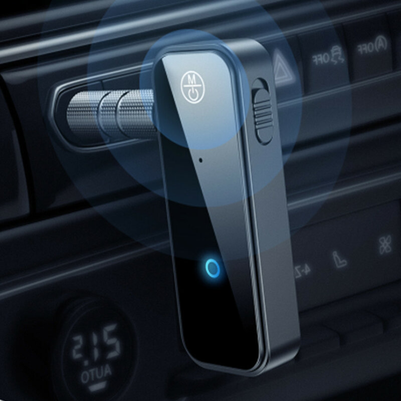 Receptor y transmisor inalámbrico con Bluetooth 5,0, Adaptador 2 en 1 con conector de 3,5mm para música de coche, Audio, Aux, A2dp, receptor de auriculares, manos libres