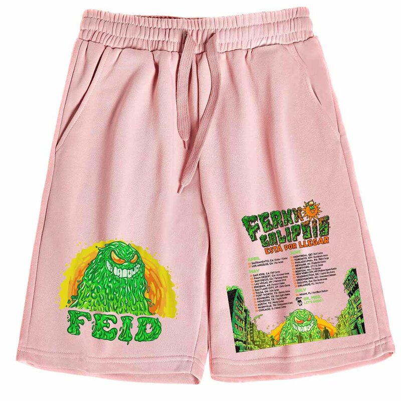 Ferxxocalipsis-pantalones cortos de gira mundial para hombre y mujer, pantalón holgado informal de algodón para playa y exteriores, 2024
