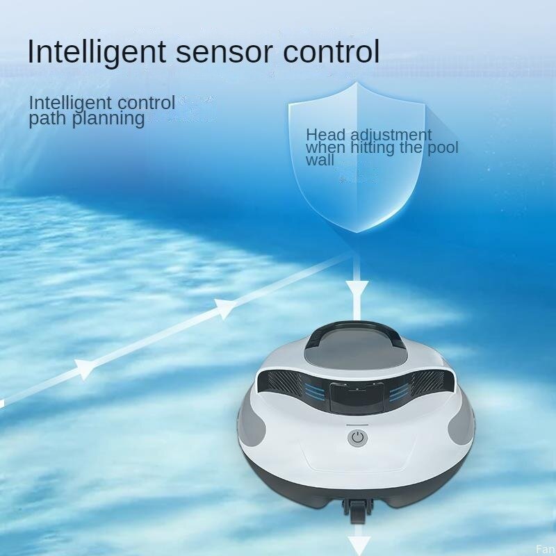 Pool Cleaner Wireless Charging Pool Filter Smart Sensor Dolphin Turtle Pool Vacuum Cleaner Suitable for 100 square meters