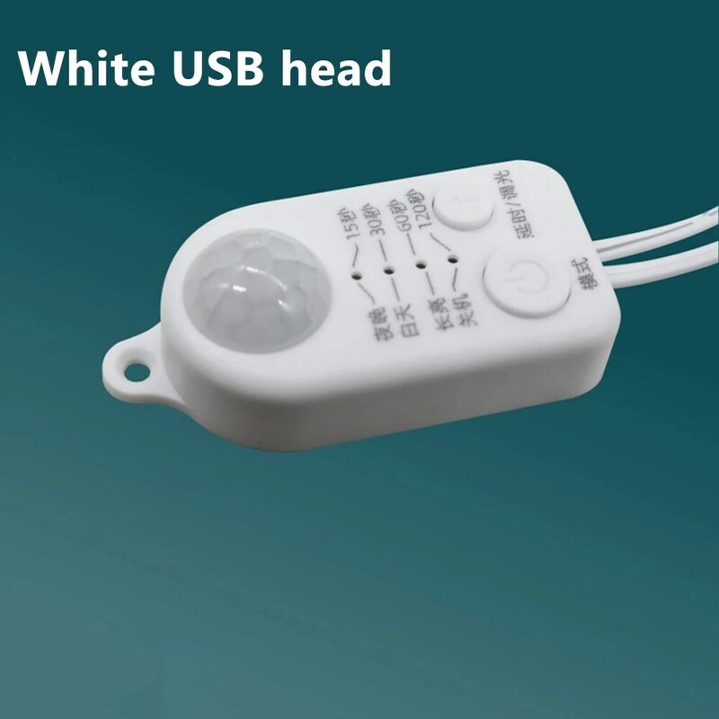 Interruptor de Sensor de movimiento PIR infrarrojo para tira de luz LED, Detector de movimiento humano, USB, 5V-24V CC