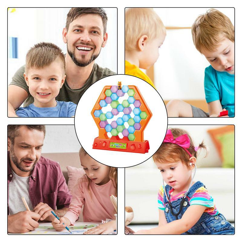 Save the Bees Game Break Jogo de tijolos com blocos coloridos, atividade interna para crianças, diversão e jogo