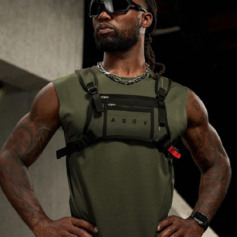 Waterproof Design Men's Chest Rig Bags 2023 New Fashion Unisex Chest Bag Multi-function Tactical Vest Backpacks Waist Packs Male