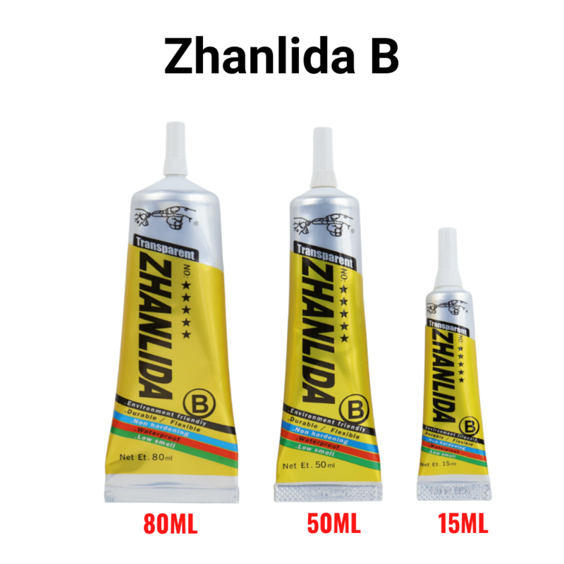 Zhanlida – adhésif de Contact B/E/S/T, pointe d'applicateur de précision pour le collage de cadre d'écran de téléphone et la réparation du couvercle arrière de la batterie