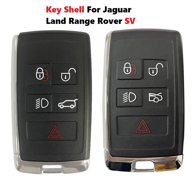 Jaguar-スマートキー交換シェル,オリジナルの品質カバー,ロゴとブレード用,5ボタン,ランドローバーsv,cs004013