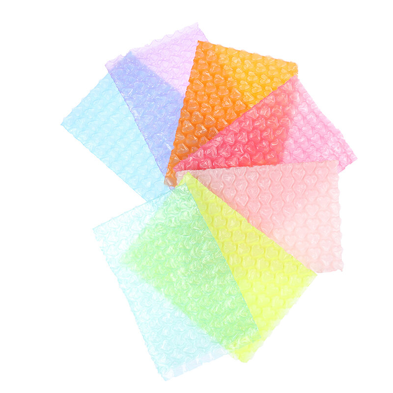 Цветной розовый пузырчатый пакет, толстая ударопрочная пузырчатая пленка, Упаковочная пузырчатая бумага, экспресс пузырчатая бумага в форме сердца, оптовая продажа