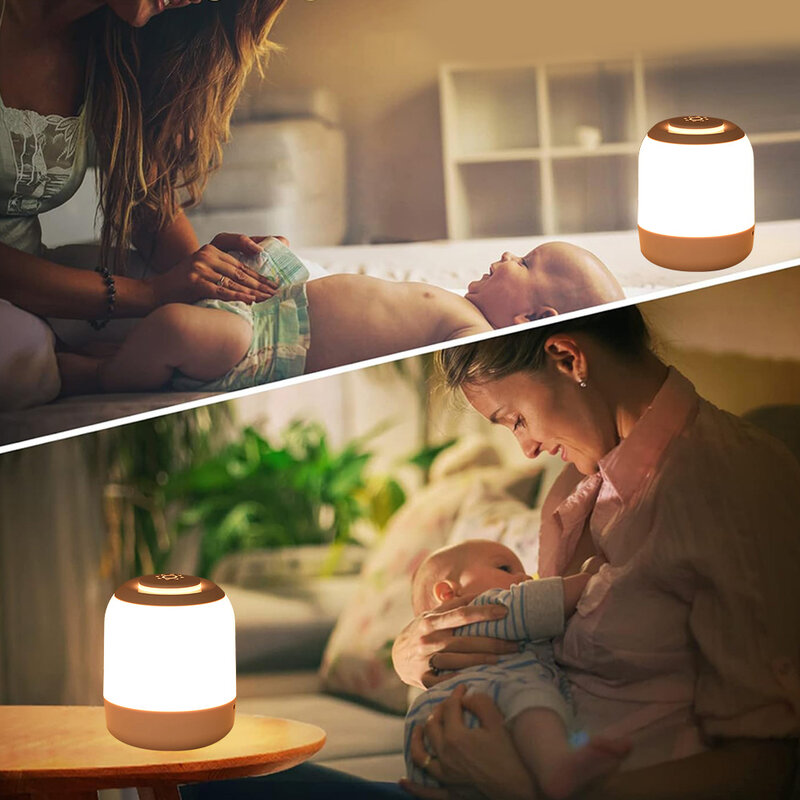 Lámpara LED táctil con Sensor táctil, luz de mesa, mesita de noche, dormitorio, portátil, escritorio, regalos para niños
