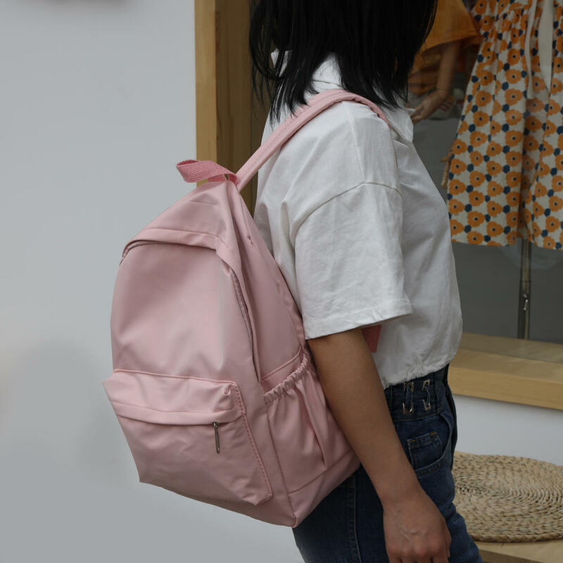 Impermeável Nylon Mochila para Adolescentes Meninas, Travel Bag, Sólido Schoolbag, Escola Bookbag, Mochilas